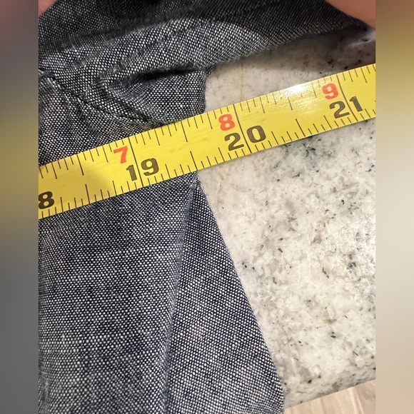 BEANPOLE / Lightweight, Denim Utility Jacket, Zip & Snap Front, Múltiple Pockets - Picture 15 of 16